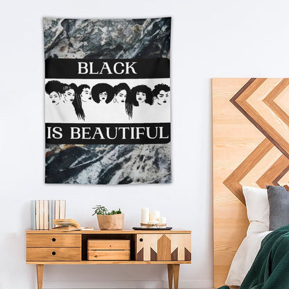 Wall Art with Vertical Tapestry