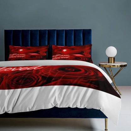 3-Piece Bedding Set-90"x90"/ 229x229cm (Dual-sided Printing)