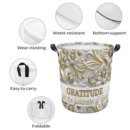 Oxford Collapsible Laundry Basket
