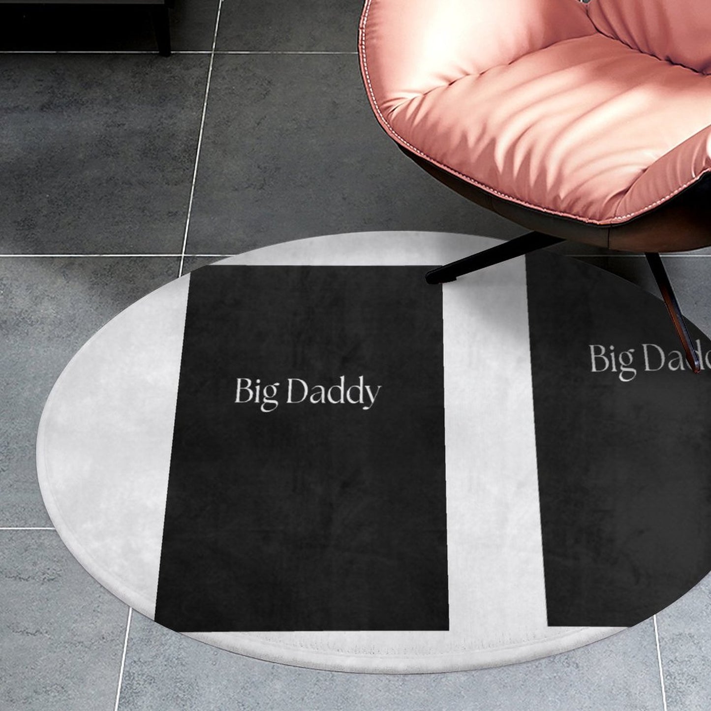 Round Coral Velvet Warm Floor Mat