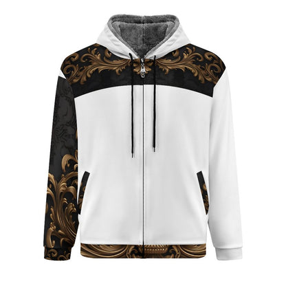 230gsm Full Zip up Hoodie with Plush Lining WZIP (All-Over Printing)