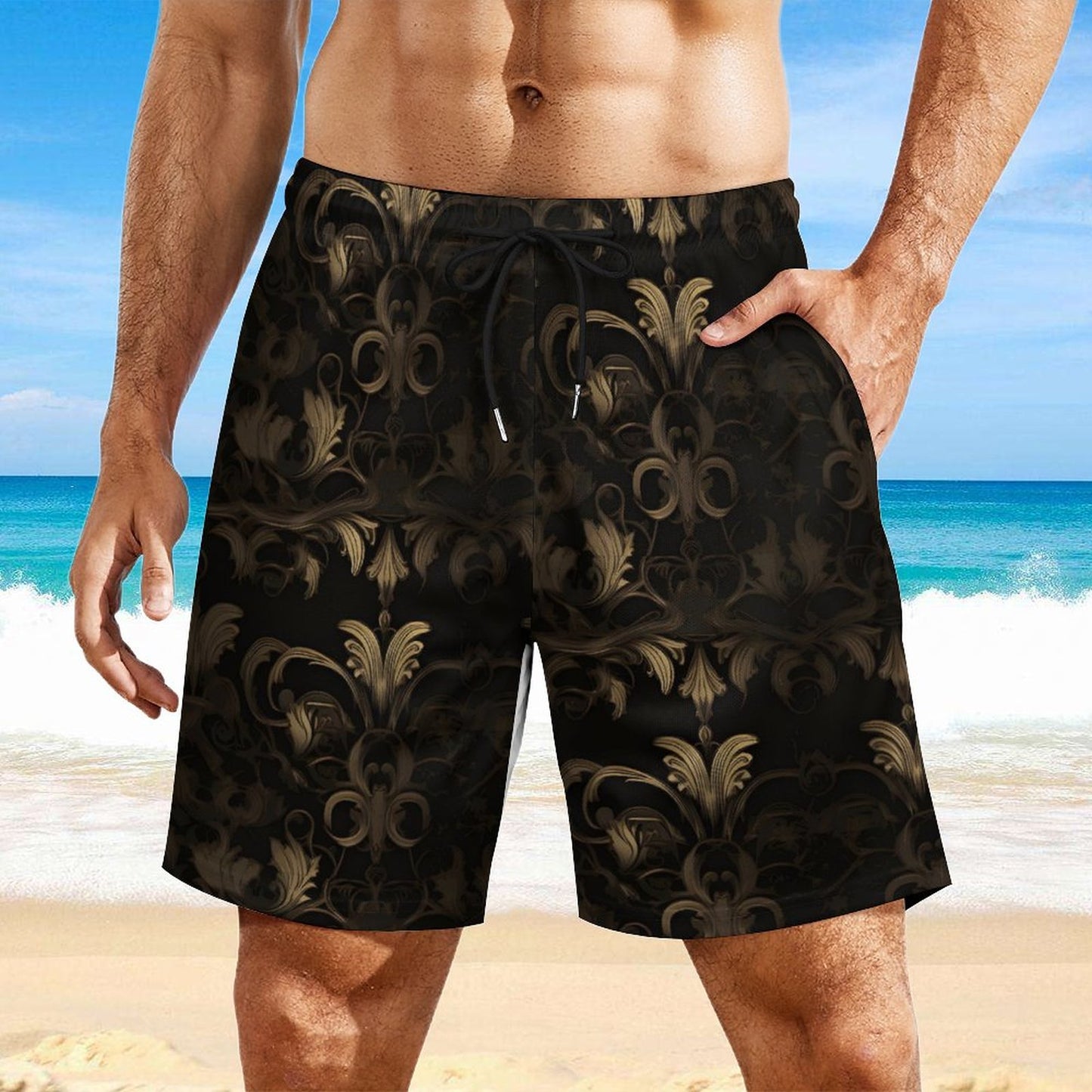 Men's Hawaiian shorts with 4 Pockets