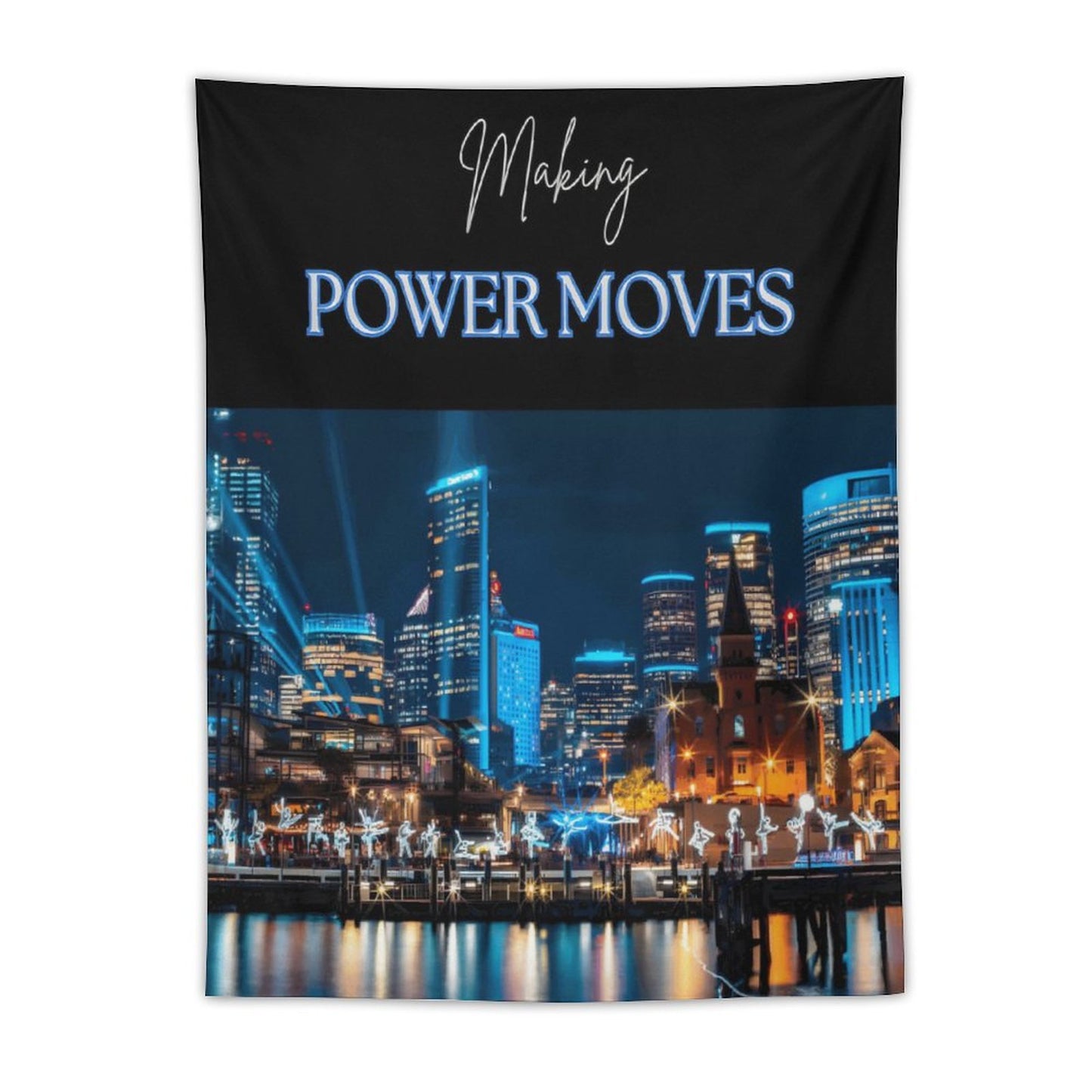 MAKING POWER MOVES Wall Art with Vertical Tapestry