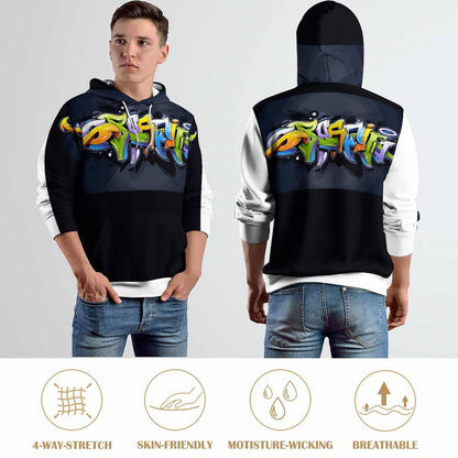 COLORFUL GRAFFITI Hoodie for Men-SMALL-3XL