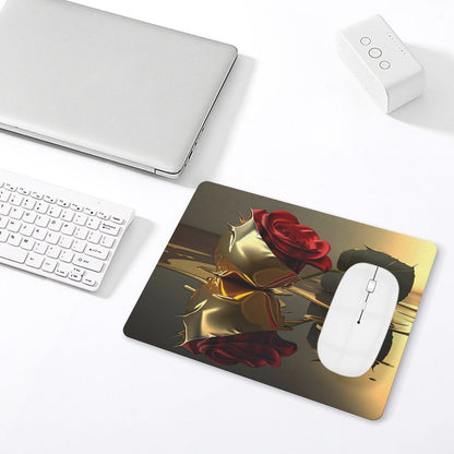Leather Mouse Pad-ROSE ON GOLD