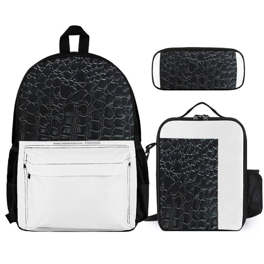 Set of 3 Bags (Shoulder Bag Lunch Bag & Pencil Pouch)