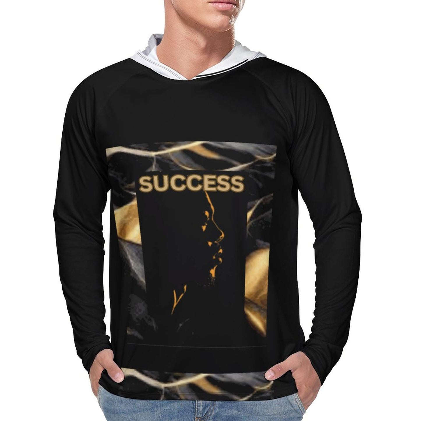 Men's Long Sleeve Hoodie NZ145 (All-Over Printing)