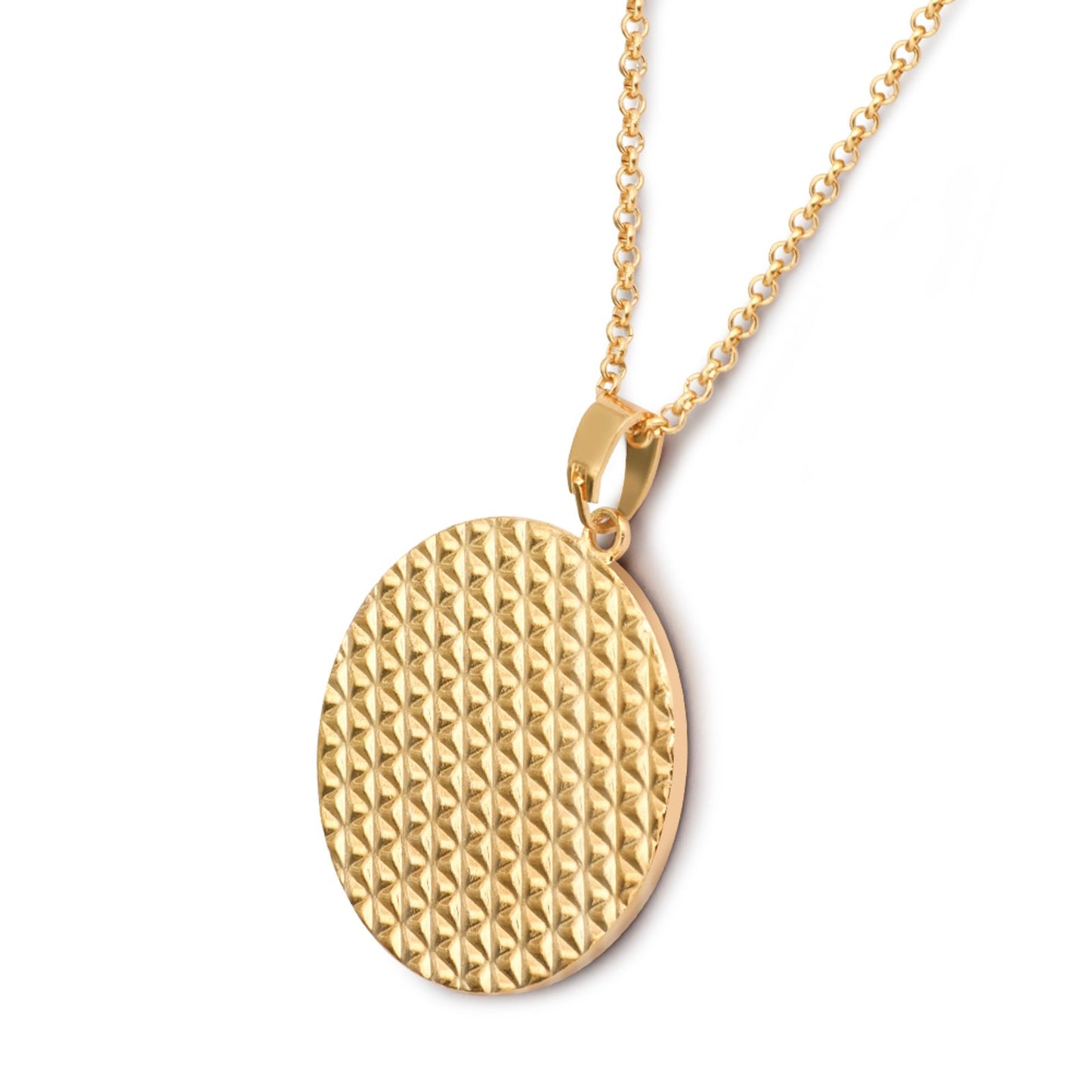 Rhinestone-Embellished Necklace(Partial Printing)