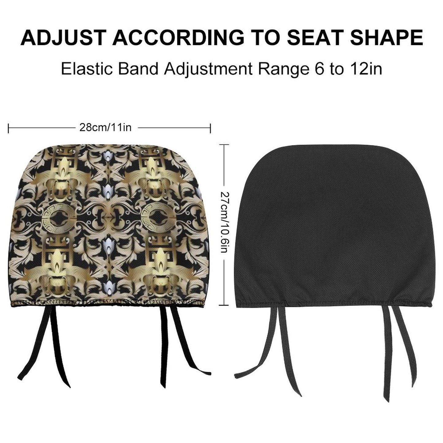 Custom Car Headrest Covers