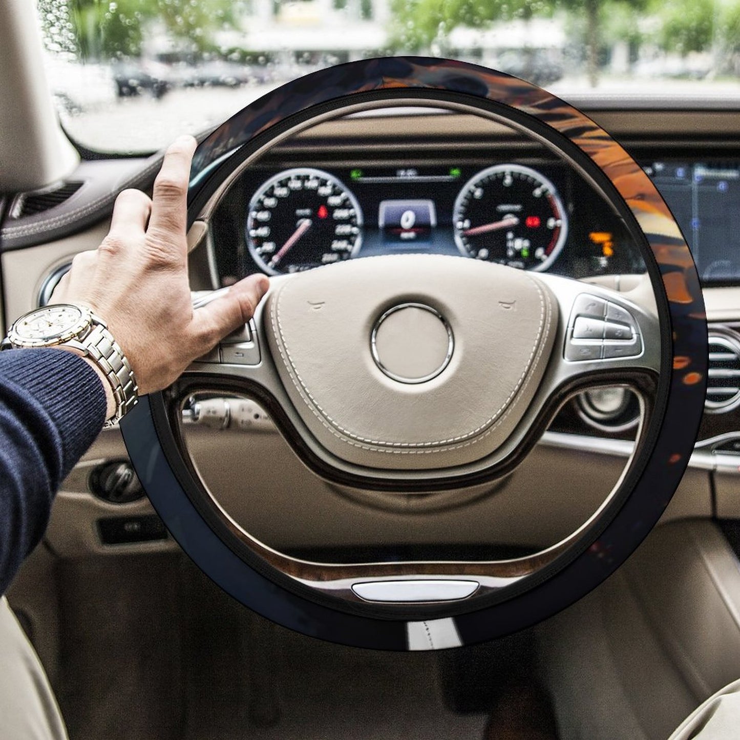 Car Steering Wheel Cover