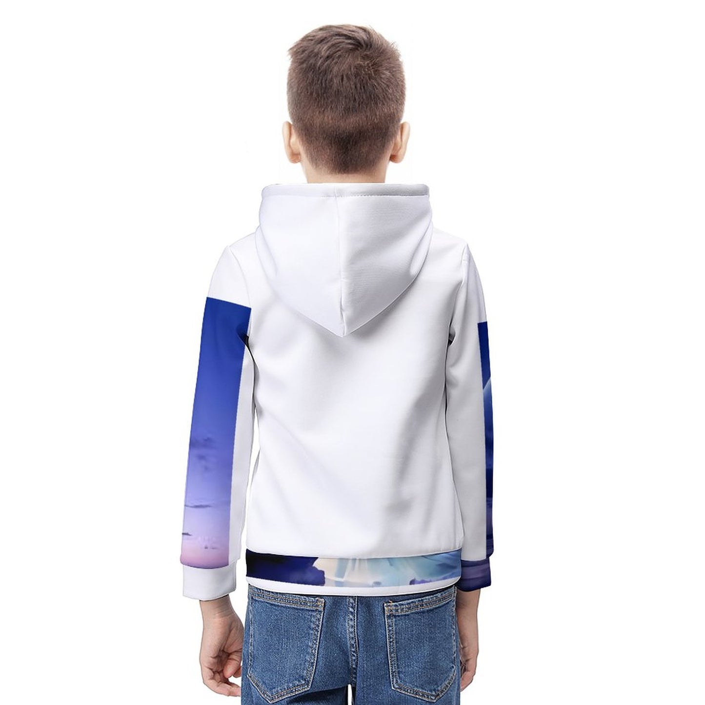 160gsm Children's Lightweight Pullover Hoodie A38H (All-Over Printing)