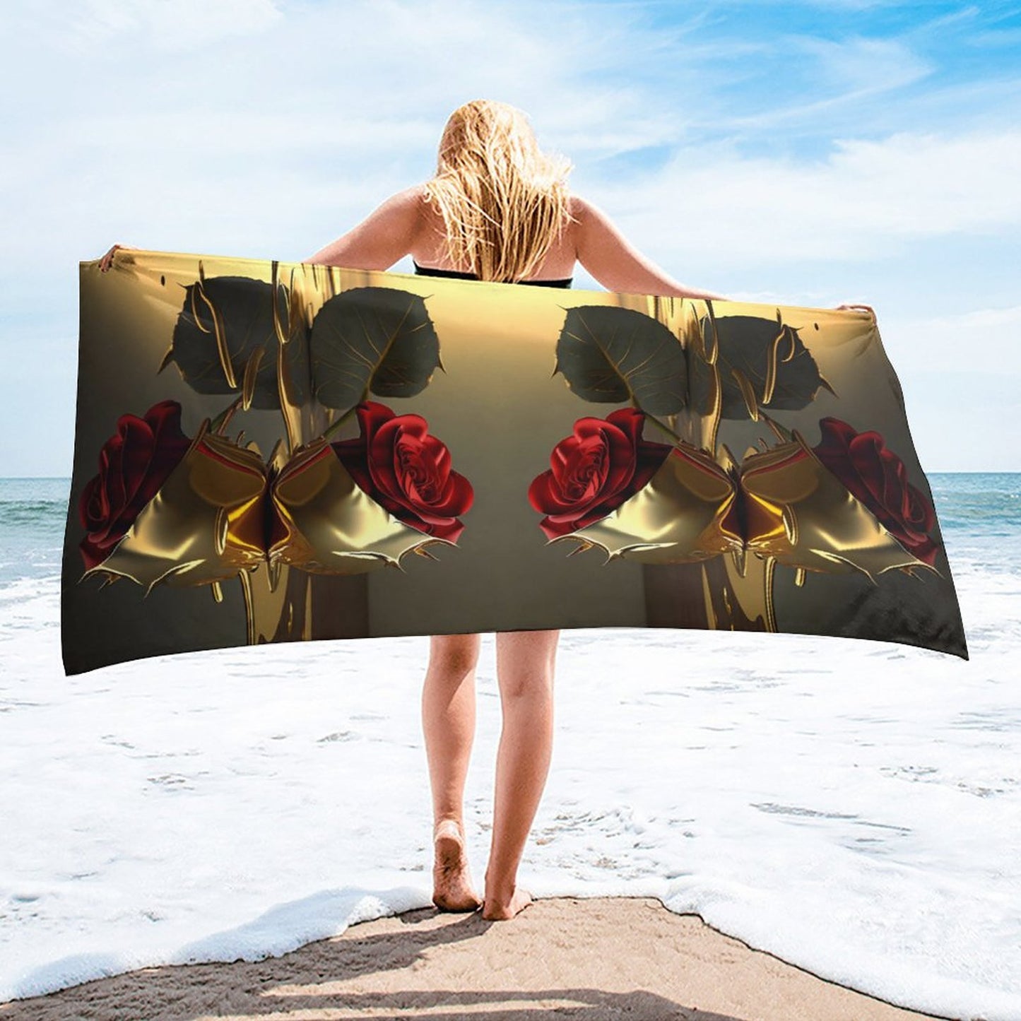ROSE IN GOLD Bath Towel 70x140