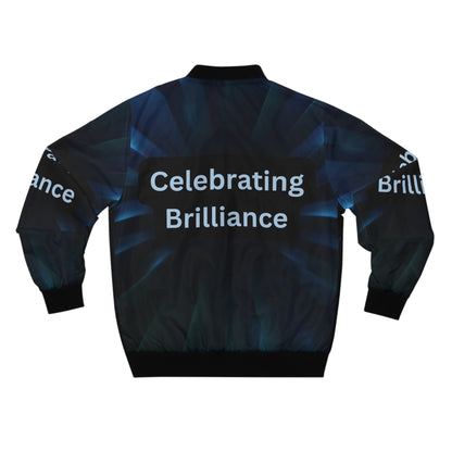 CELEBRATING BRILLIANCE MEN'S/UNISEX Bomber Jacket (XS-5XL) (for groups or events)