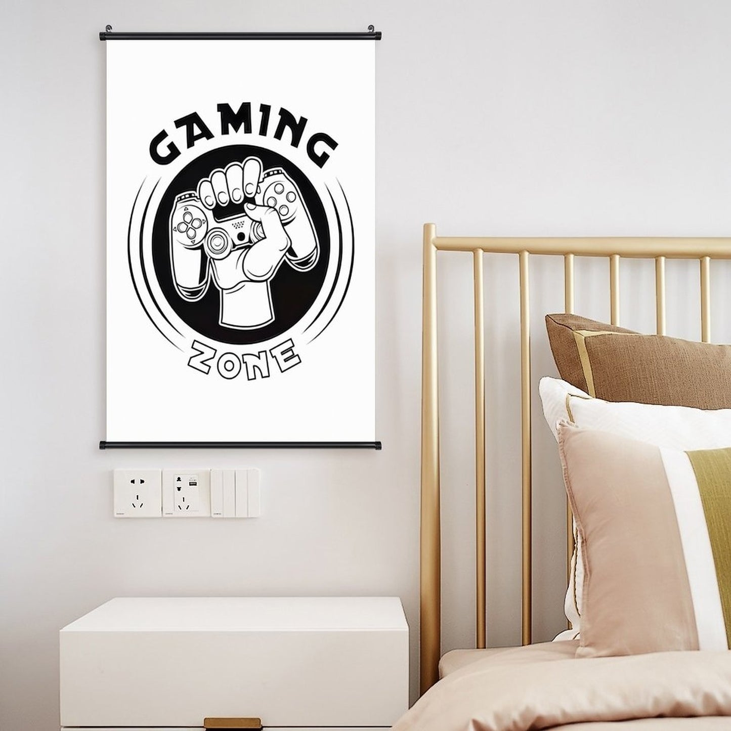 Canvas Hanging Poster with Scrolls-16"x24"/ 40x60cm-GAMING