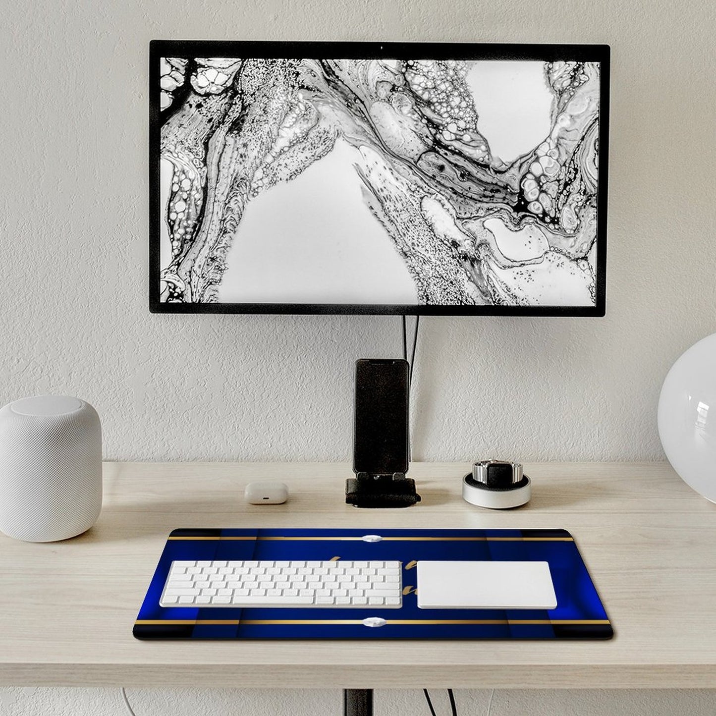 Large Desk Pad Protector with Stitched Edges-12x24 in/ 30x60cm