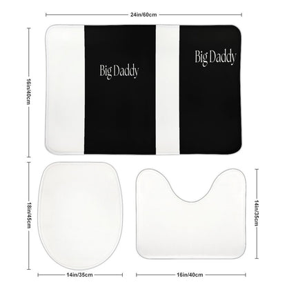 Coral Velvet Restroom Rug Set of 3-15.7"x23.6"/ 40x60cm