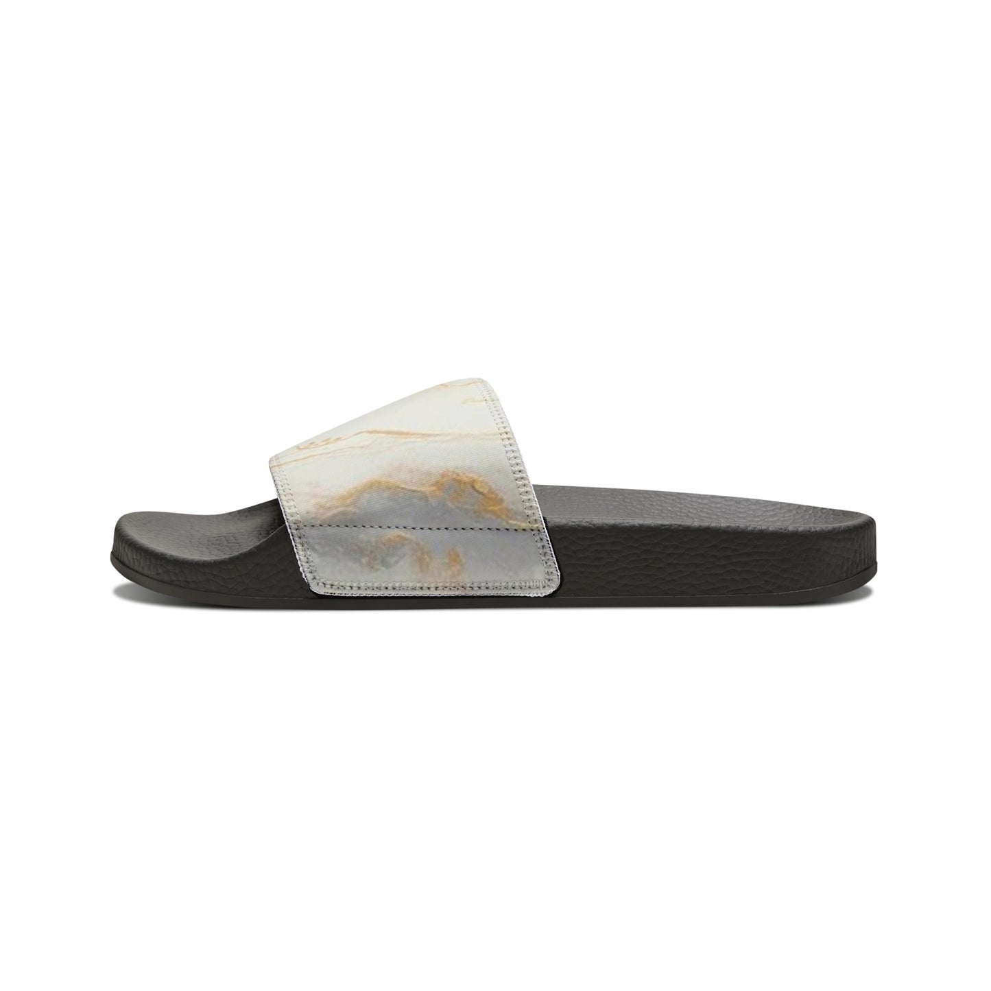GOLD FOIL Women's Slide Sandals (black or white soles)