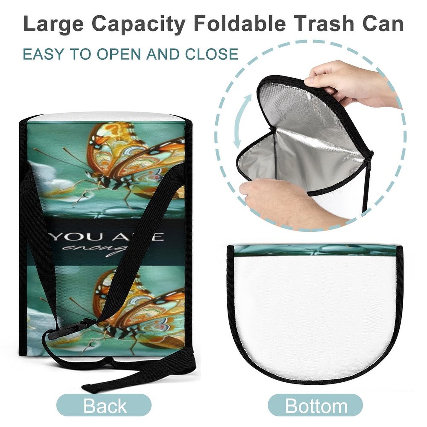 Collapsible Car Trash Bin
