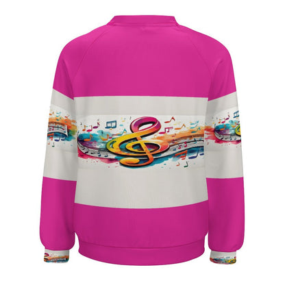 MUSIC GRAFFITI Raglan Sweatshirt-SMALL-3XL