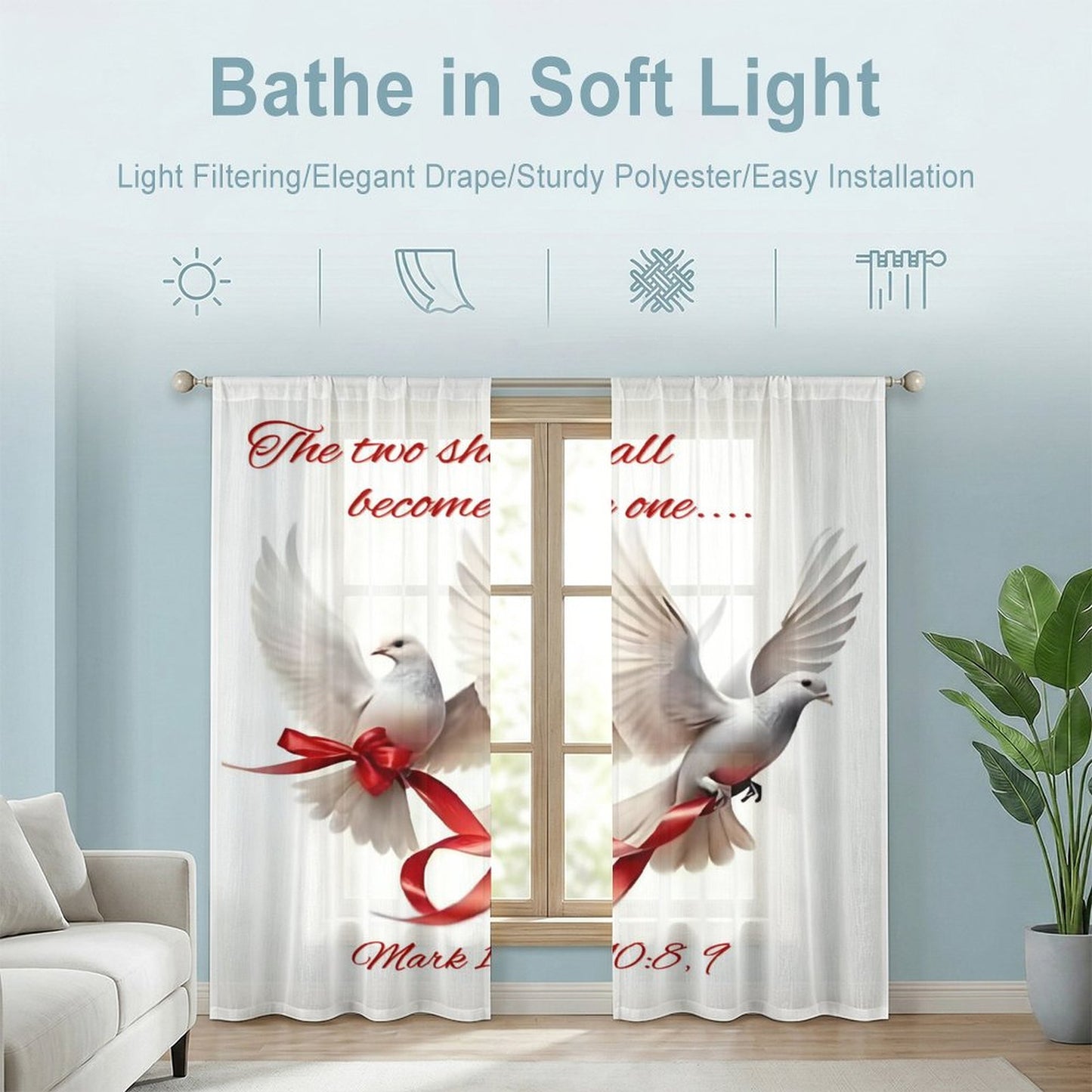 Sheer Curtain(All-Over Printing)