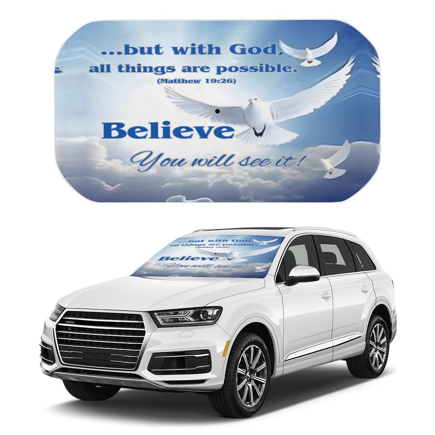 Car Sunshade Umbrella-BELIEVE