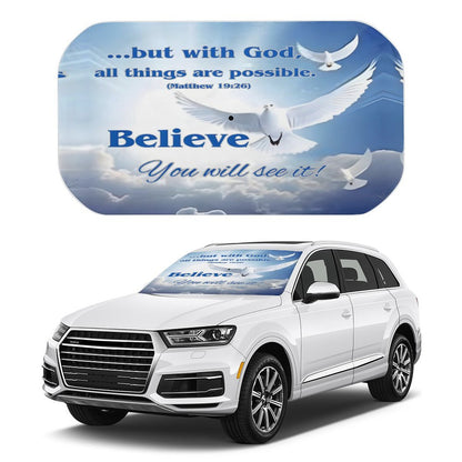 Car Sunshade Umbrella-BELIEVE