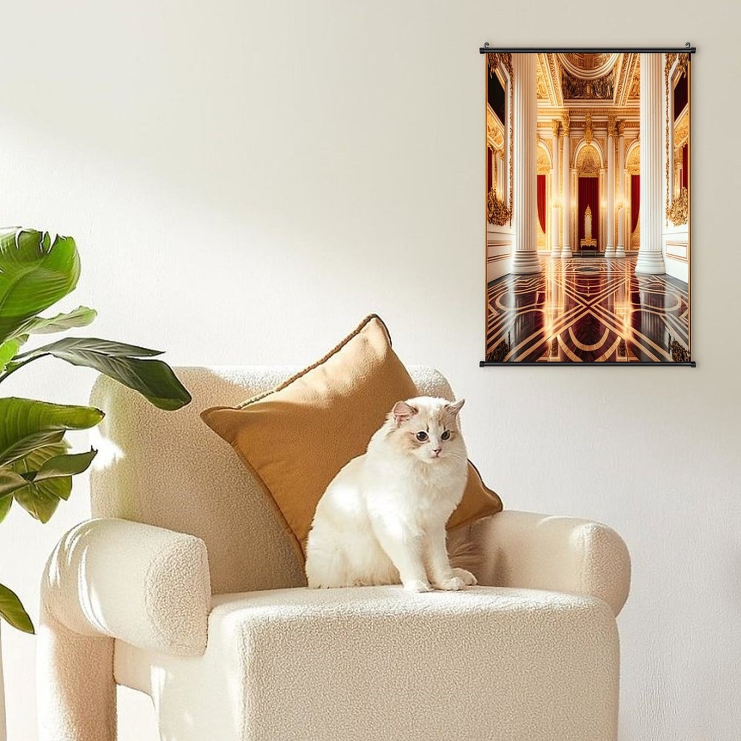 Canvas Hanging Poster with Scrolls-16"x24"/ 40x60cm