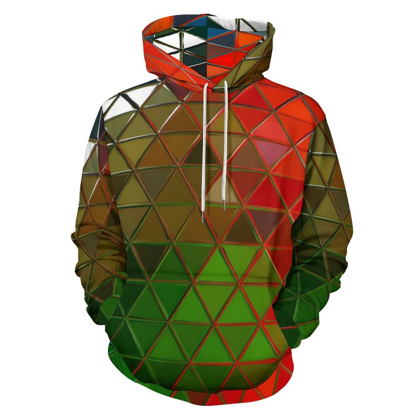 GLASS PRISM Men's Cool Hoodie with Double-layer Cap-SMALL-6XL
