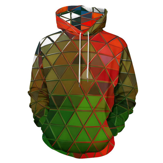GLASS PRISM Men's Cool Hoodie with Double-layer Cap-SMALL-6XL