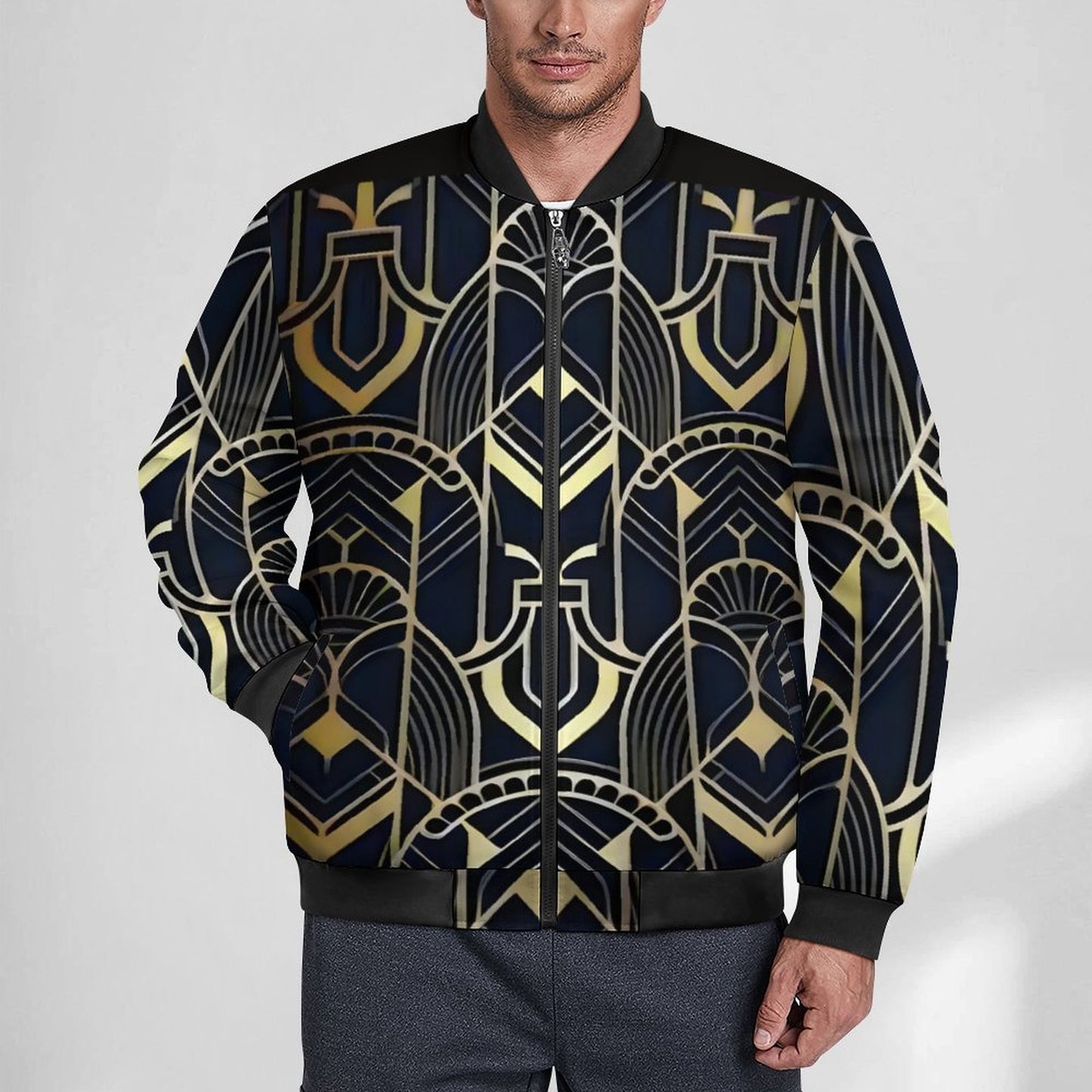180gsm Zipper Bomber Jacket BMJ (All-Over Printing)
