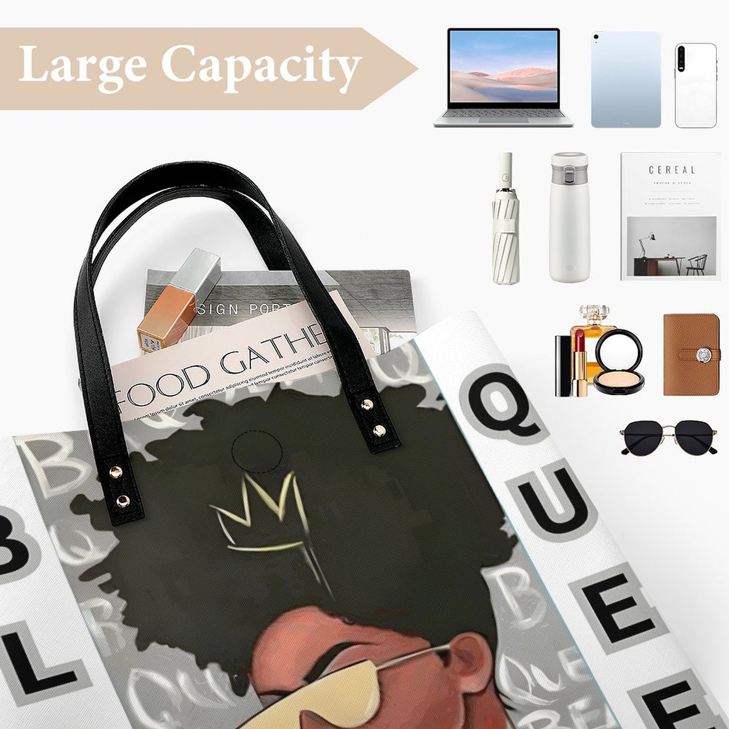 Leather Handbag(One-sided Printing)