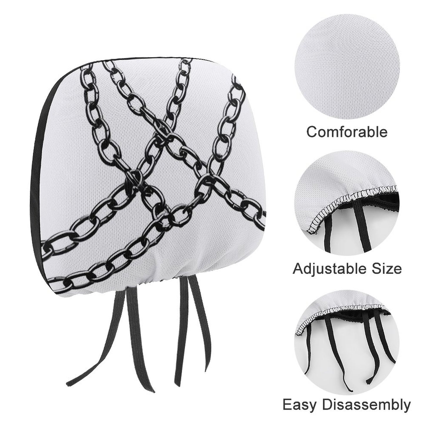 Custom Car Headrest Covers