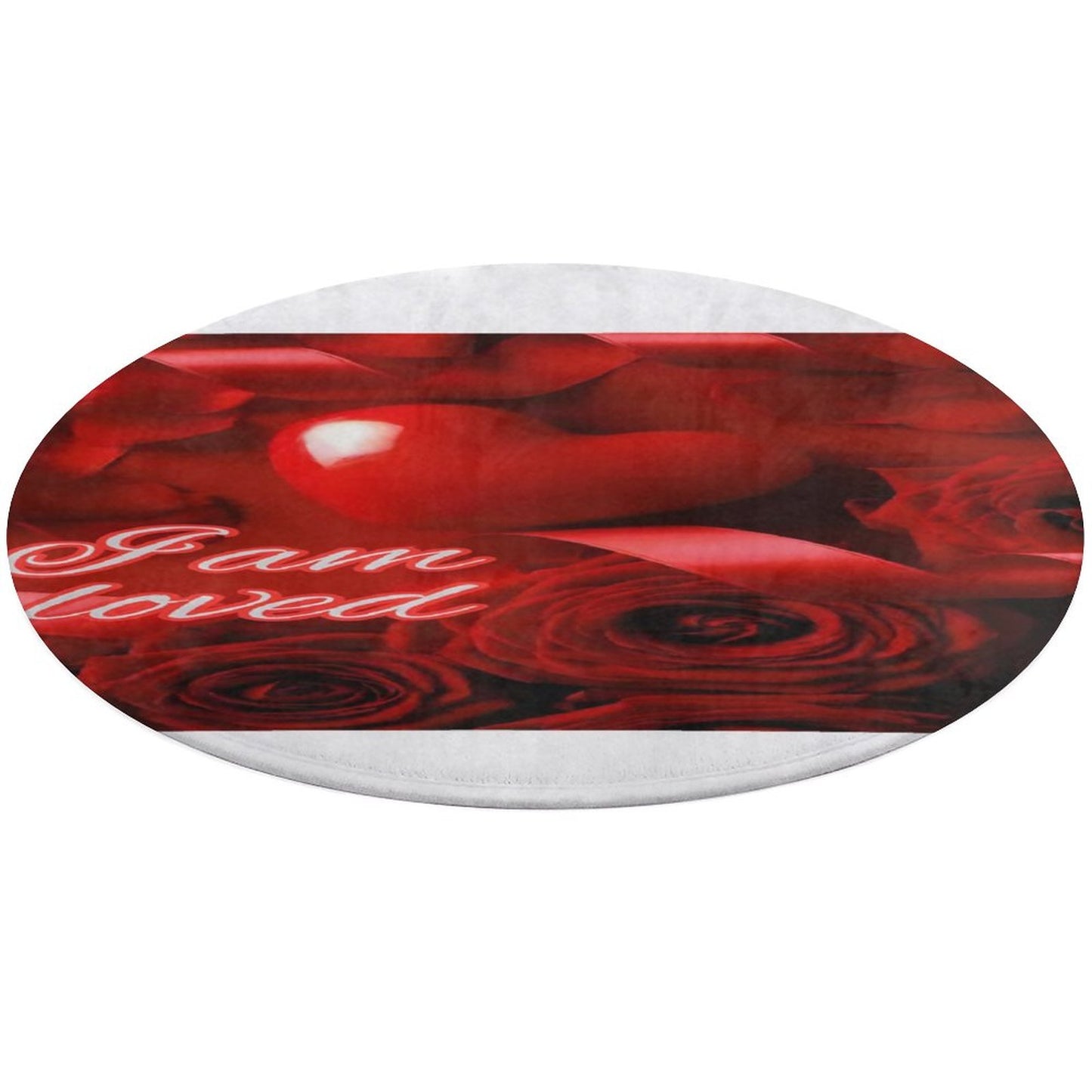 Round Coral Velvet Warm Floor Mat