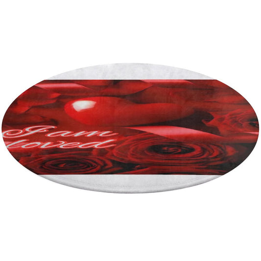 Round Coral Velvet Warm Floor Mat