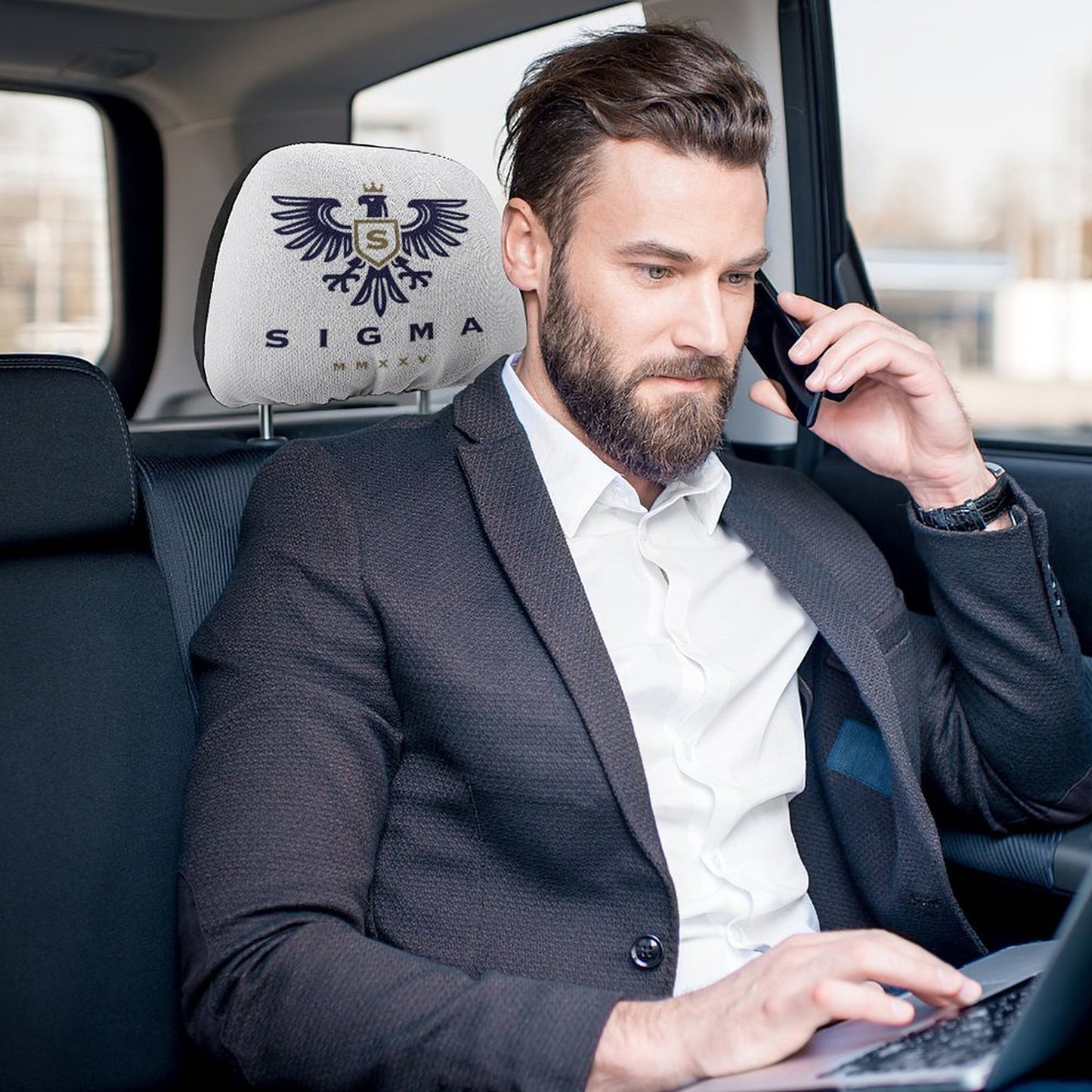 Custom Car Headrest Covers