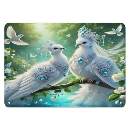 Horizontal Personalized Metal Wall Art Tin Sign-5.5"x7.9"/14x20cm