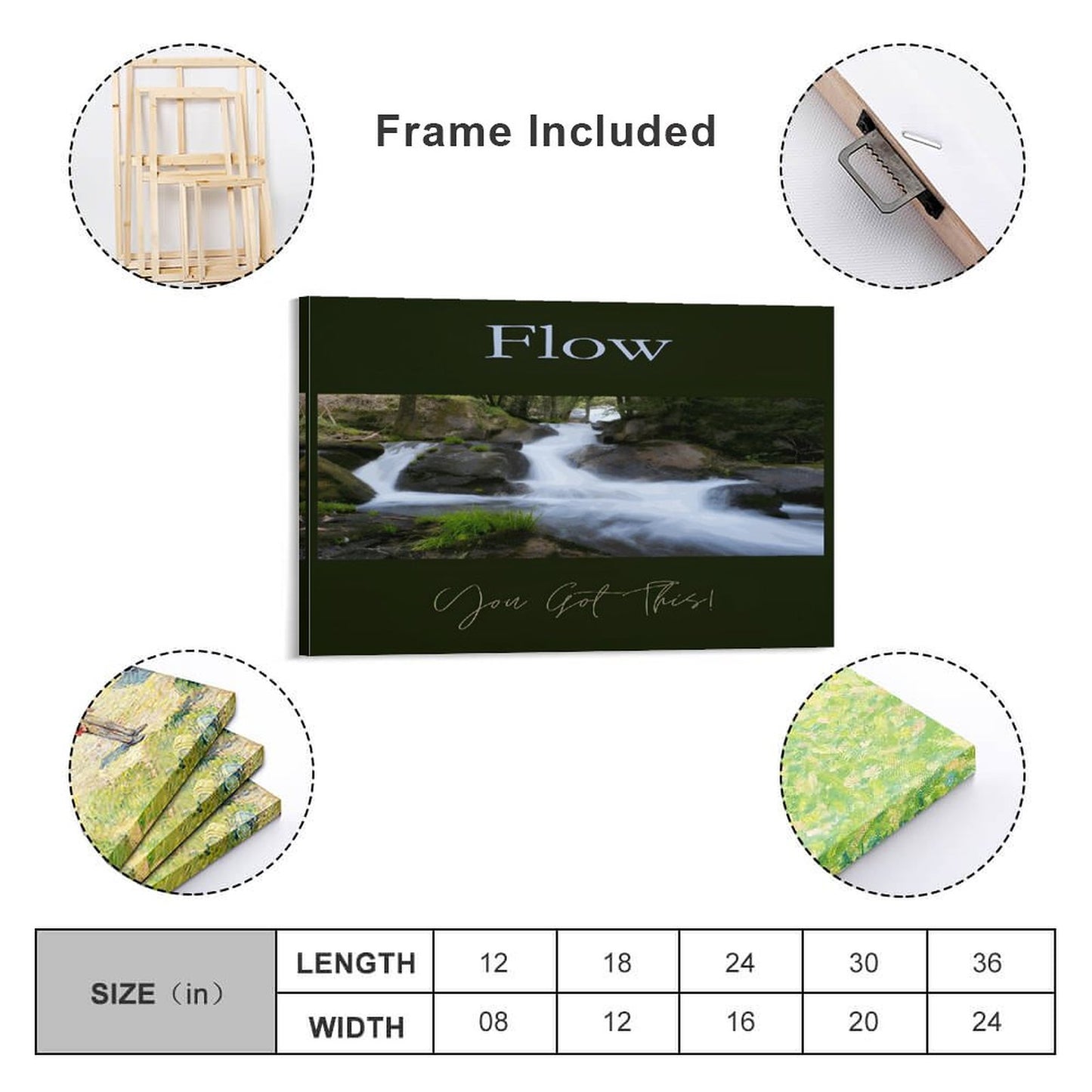 Hanging Poster (Horizontal 3:2)-12x18 inch/ 8x12 inch