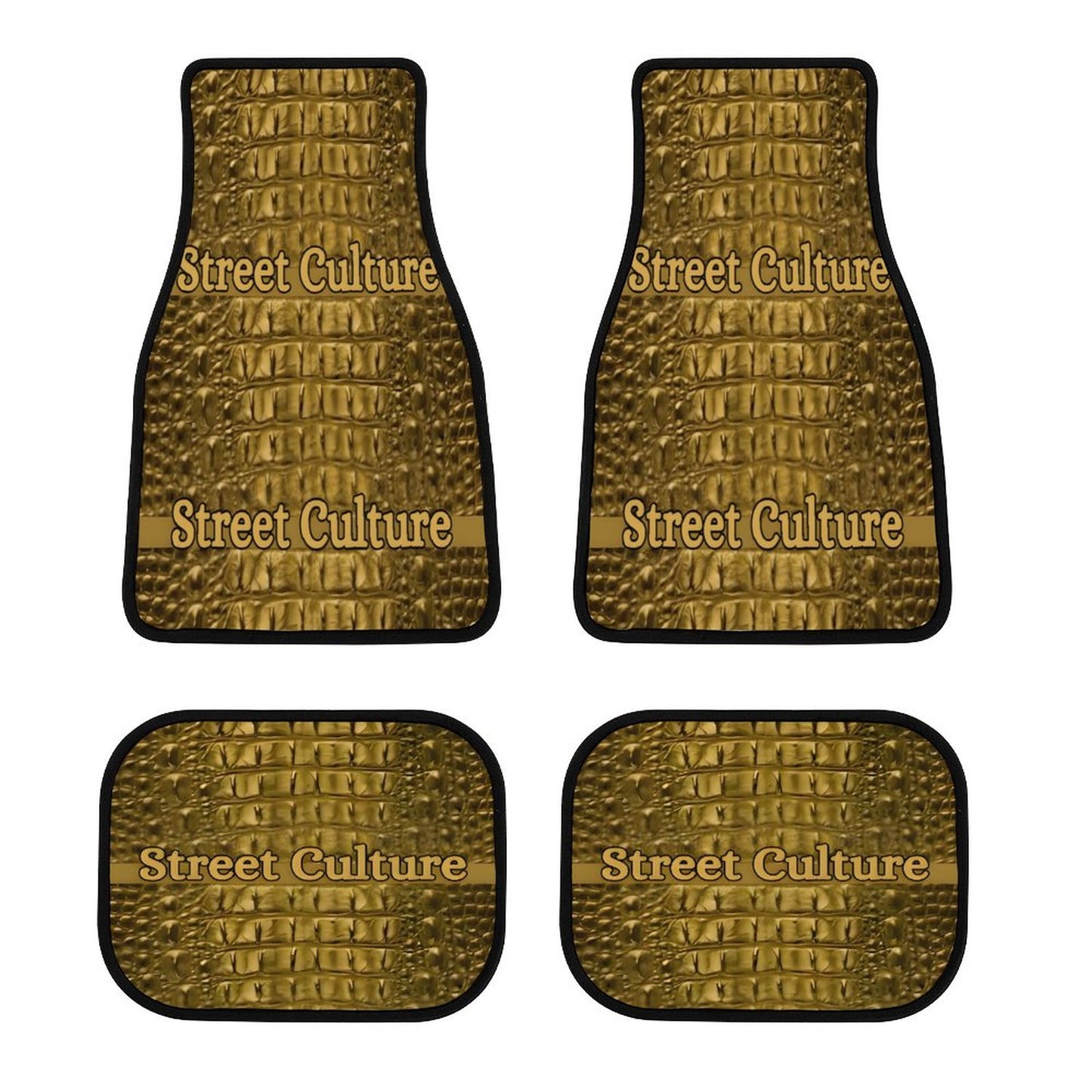 STREET CULTURE Alligator Car Mats (Set of 4)