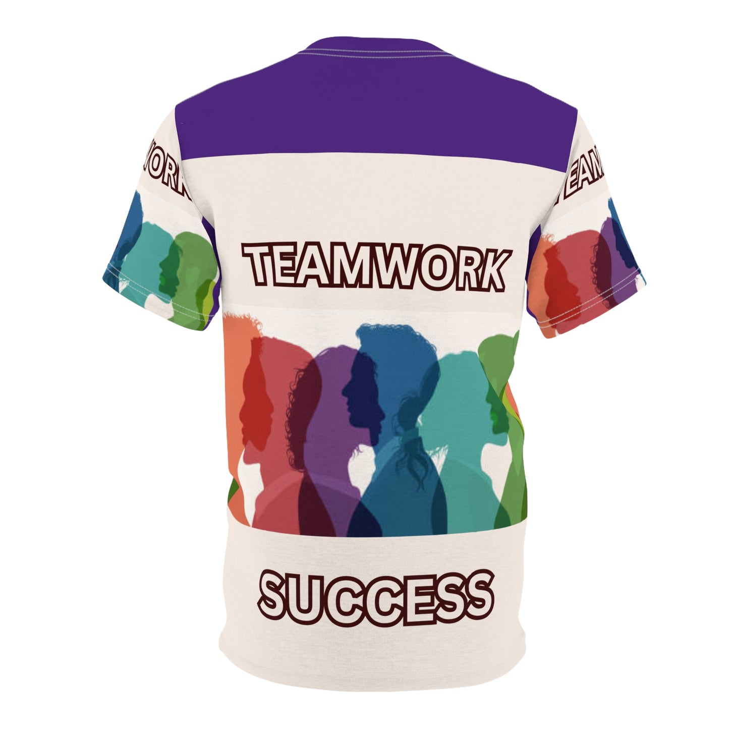 TEAMWORK SUCCESS Unisex Tee on purple (for groups or events)