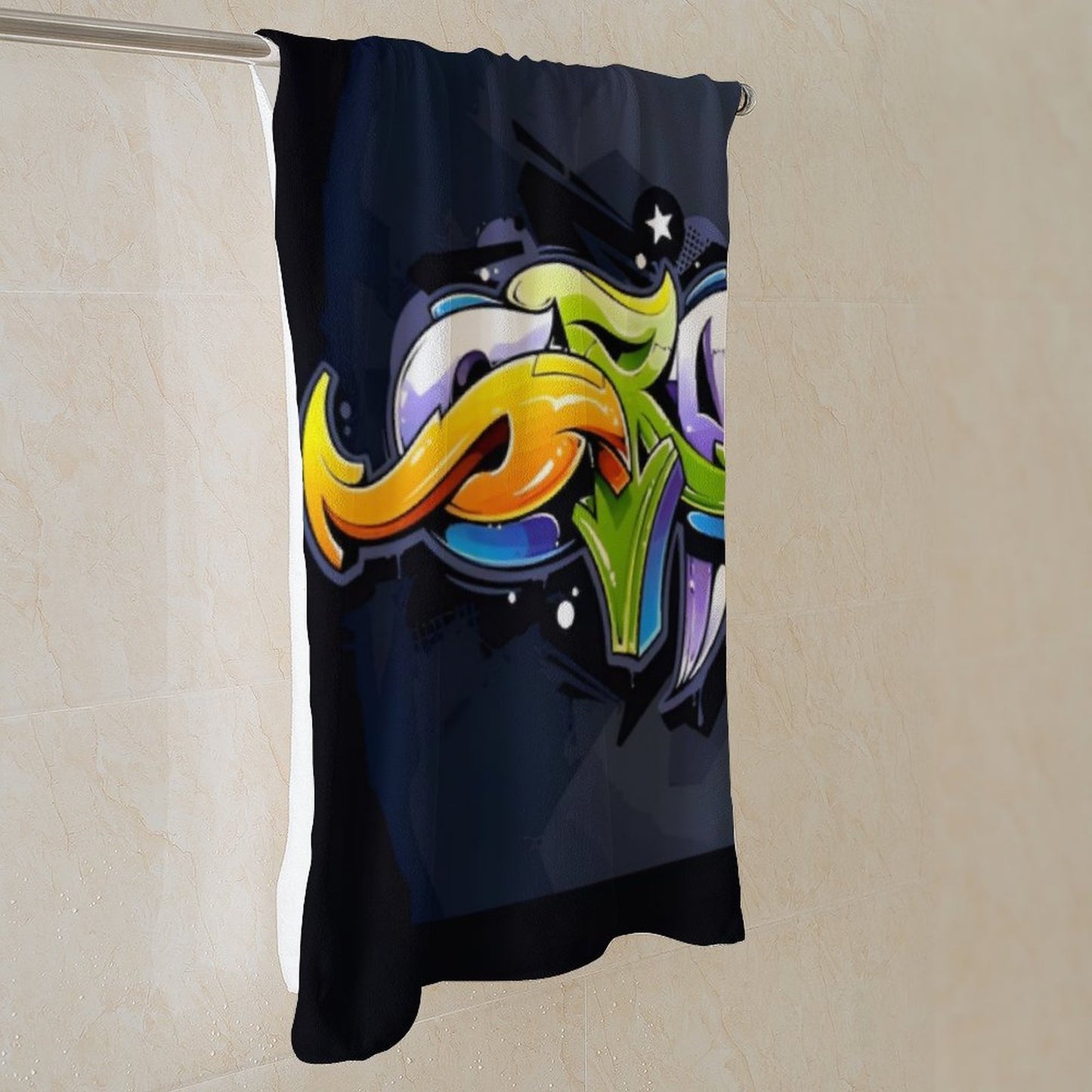 COLORFUL GRAFFITI Bath Towel 70x140