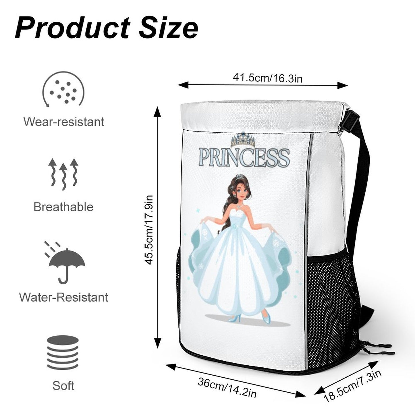 Waffle Cloth Drawstring Bag