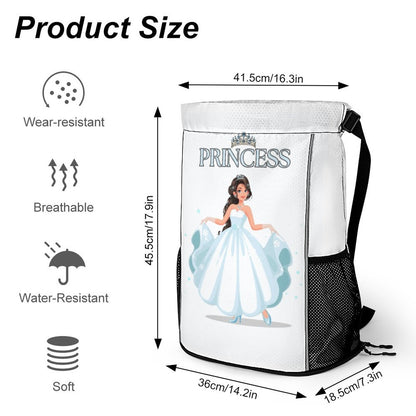 Waffle Cloth Drawstring Bag