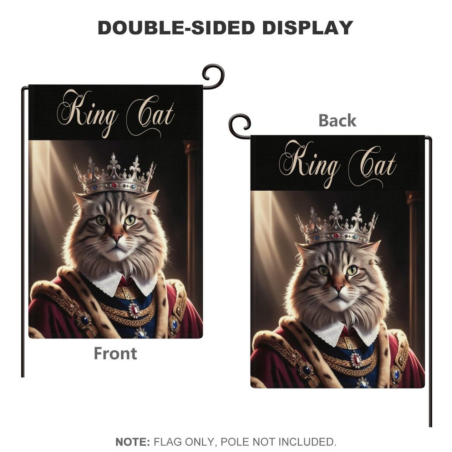 Personalized Flax Garden Flag (Identical Dual-sided Printing)