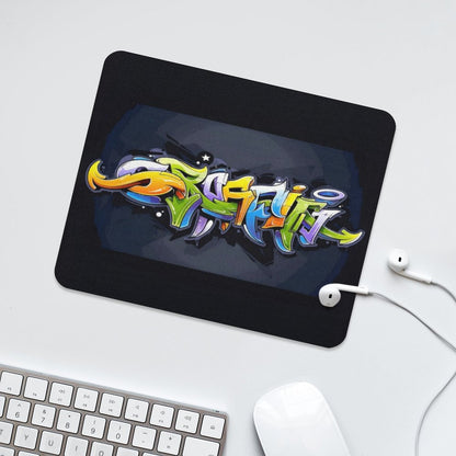 COLORFUL GRAFFITI Square Mouse Pad