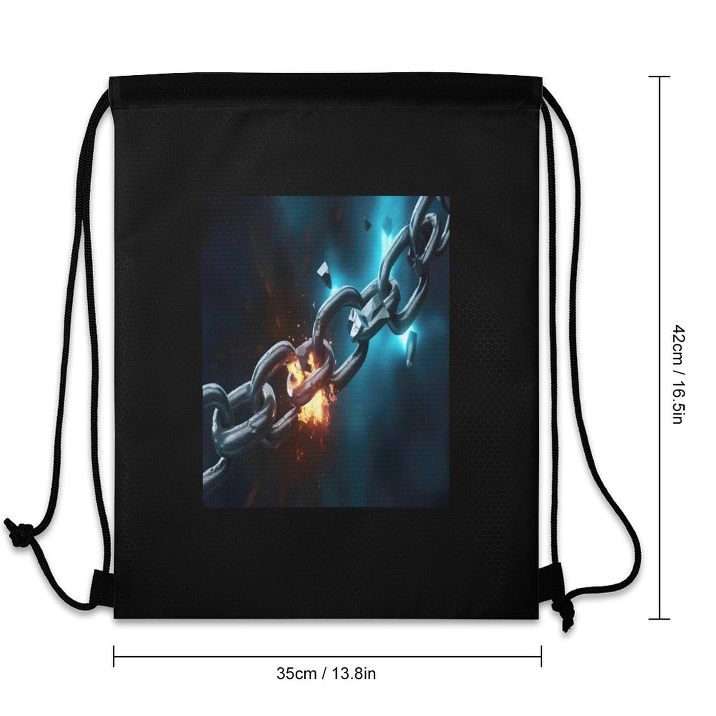 Custom Drawstring Bags with Waffle Cloth Designs