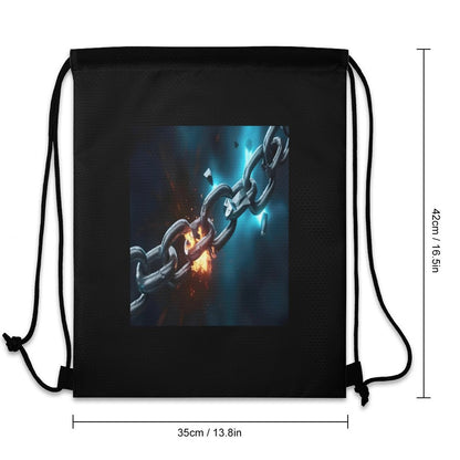 Custom Drawstring Bags with Waffle Cloth Designs
