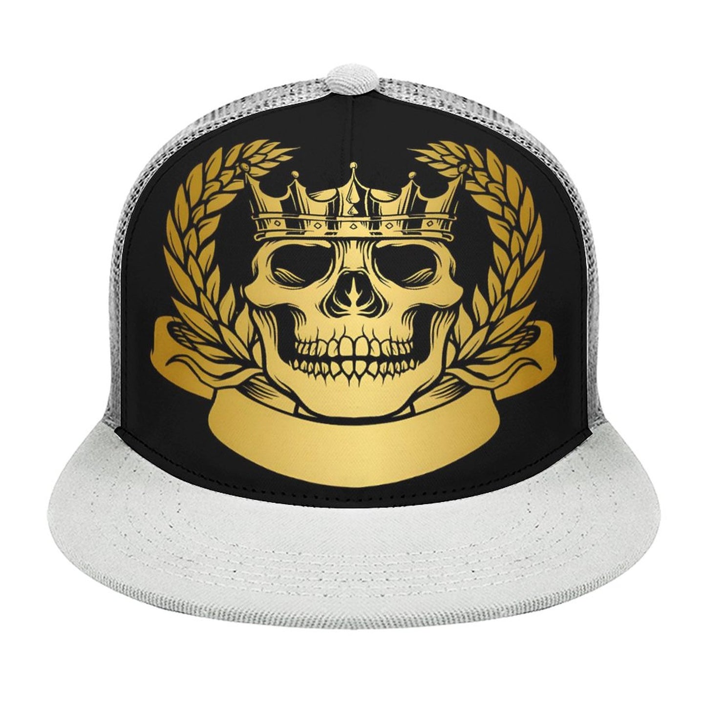 Flat Brim Trucker Hat with Fashion Frontier