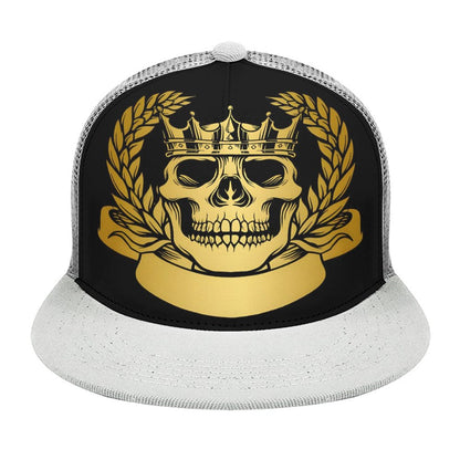 Flat Brim Trucker Hat with Fashion Frontier