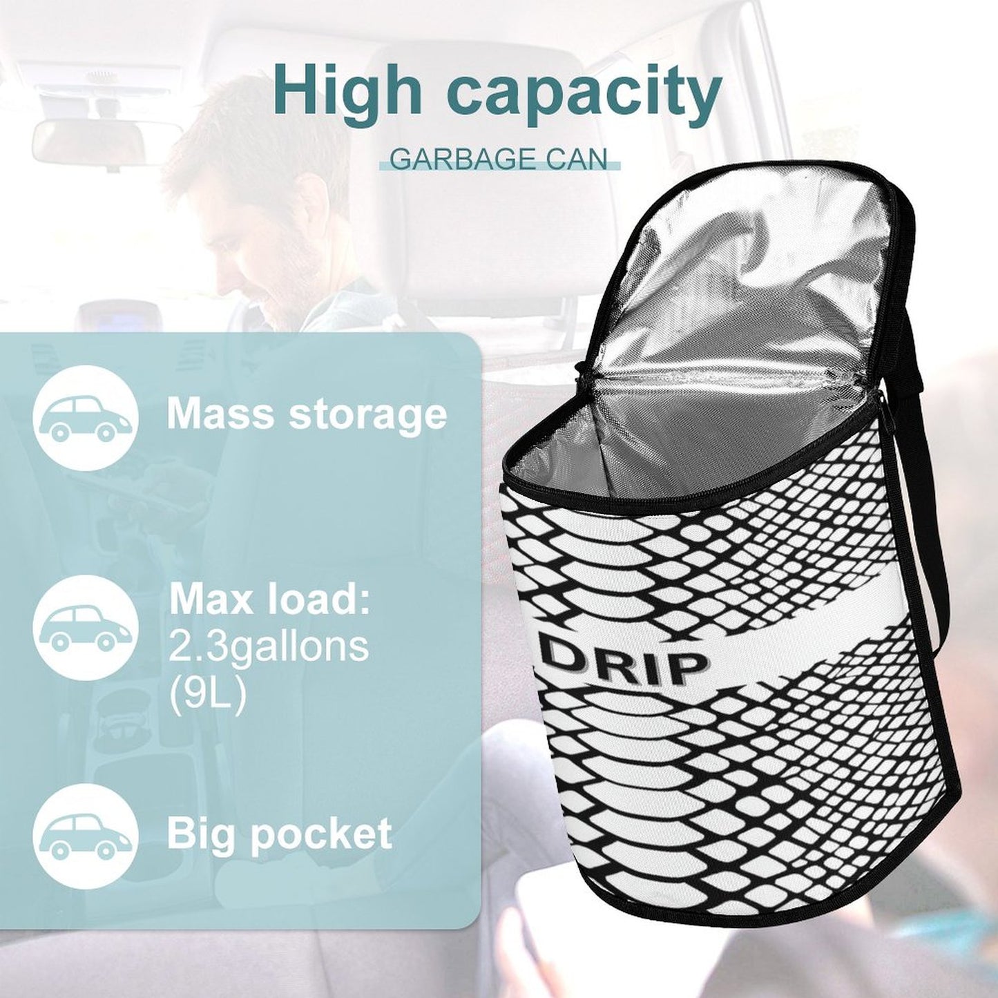 Collapsible Car Trash Bin