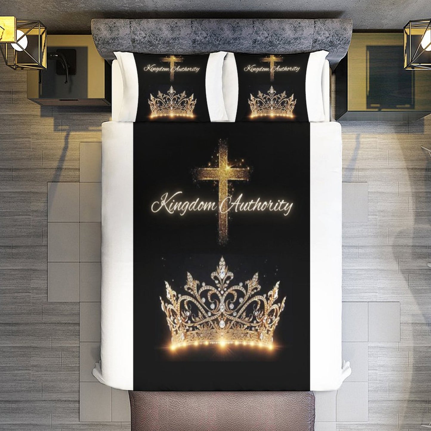 3-Piece Bedding Set-102"x90"/ 259x229cm (Dual-sided Printing)